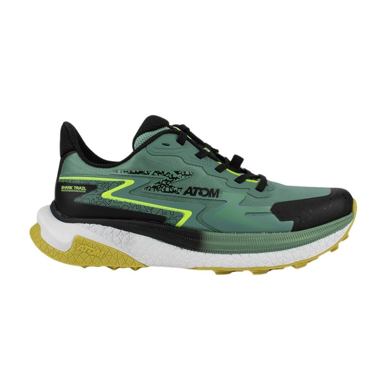 Atom Zapatillas Shark Trail Ion Blast Verde Negro Green Hombre