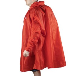 Elementerre Poncho Capa Pelerin Impermeable Rojo Rouge Unisex