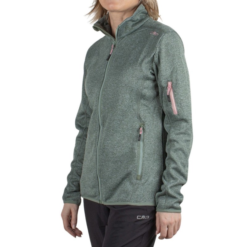 Campagnolo Chaqueta punto Knit-Tech Verde Salvia Mujer