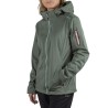 Campagnolo Light Softshell Detachable Hood Verde Rosa Mujer