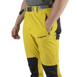 Trangoworld Pantalón trekking Drohmo Sf Amarillo Verdoso Warm Olive Hombre