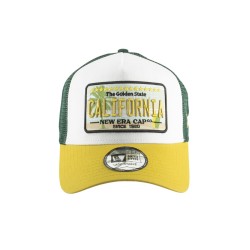 New Era Gorra A-Frame Patch Trucker California Verde Amarillo