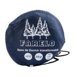 Softee Saco de dormir Transformable 180x75 Cm Azul Marino Unisex