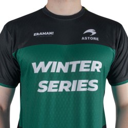Astore Camiseta Jai Alai League Eraman 24 U Merch Negro Verde Hombre