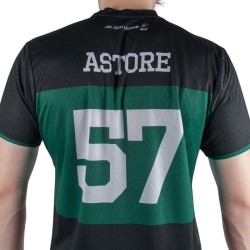 Astore Camiseta Jai Alai League Eraman 24 U Merch Negro Verde Hombre
