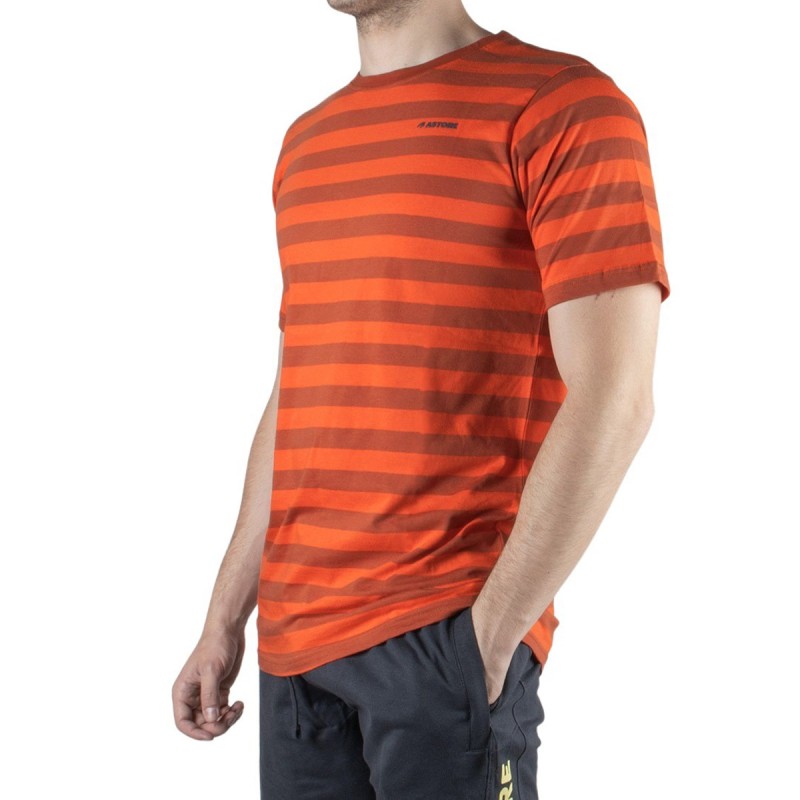 Astore Camiseta Bitok Rayas Naranja Hombre
