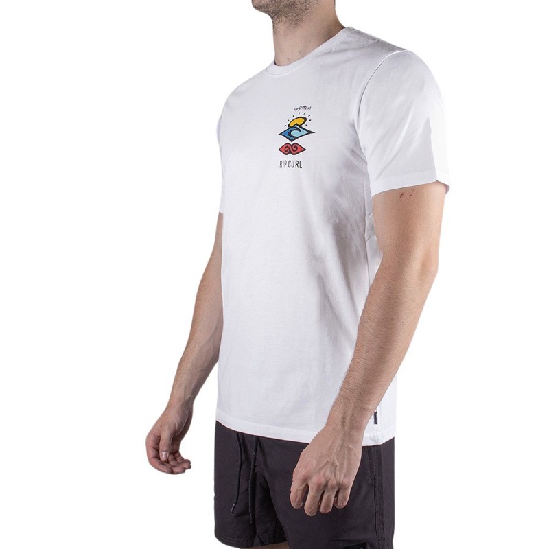 Rip Curl Camiseta The Search Icon Tee Blanco White Hombre