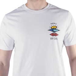 Rip Curl Camiseta The Search Icon Tee Blanco White Hombre