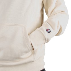 Champion Sudadera Felpa Logotipo Beige Cream Hombre