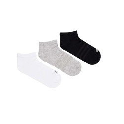 ADIDAS Sportswear Calcetines Piqui Thin and Light Low Gris Blanco Negro (pack 3 pares)