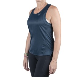 Nike Camiseta Nike Dri-fit Race Azul Marino Mujer