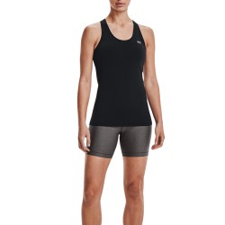 Under Armour Camiseta tirantes HeatGear Racer Negro Mujer