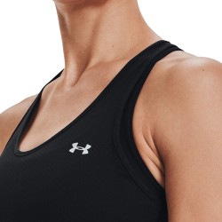 Under Armour Camiseta tirantes HeatGear Racer Negro Mujer
