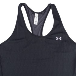 Under Armour Camiseta tirantes HeatGear Racer Negro Mujer