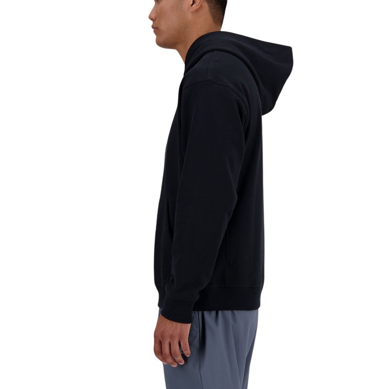 New Balance Sudadera Athletics French Terry Hoodie Negro Black Hombre