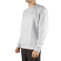 New Balance Sudadera Athletics French Terry Crew Gris Ash Heather Hombre