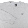 New Balance Sudadera Athletics French Terry Crew Gris Ash Heather Hombre