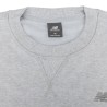New Balance Sudadera Athletics French Terry Crew Gris Ash Heather Hombre