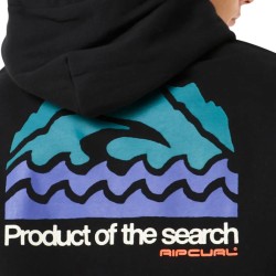 Rip Curl Sudadera Search Zip Through Negro Black Hombre