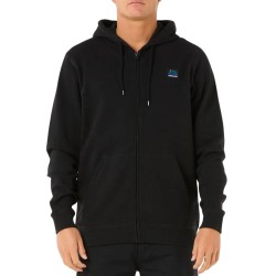 Rip Curl Sudadera Search Zip Through Negro Black Hombre