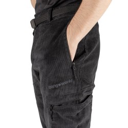 Trangoworld Pantalón de pana Goym ST Negro Caviar Hombre