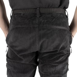 Trangoworld Pantalón de pana Goym ST Negro Caviar Hombre