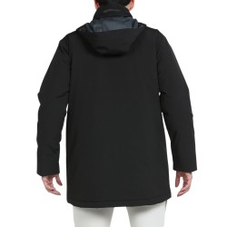 +8000 Abrigo Largo Impermeable Isra 24I Negro Hombre