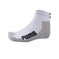 Puma Calcetines Unisex Bwt Cushioned Quarter 2p Blaco Gris White Grey BlackUnisex