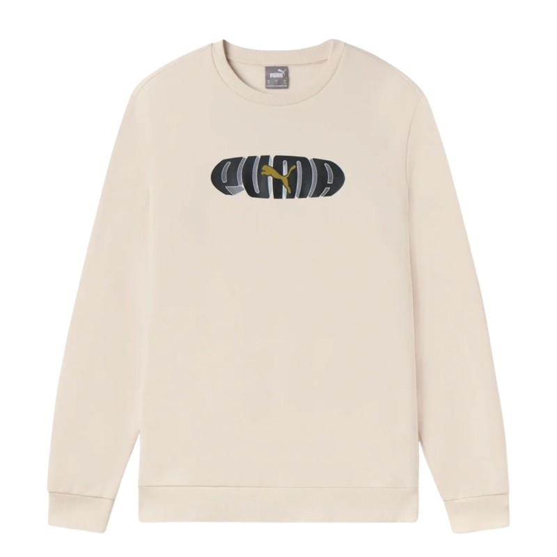 Puma Sudadera Ess+ Graphic Blanco Roto Hombre