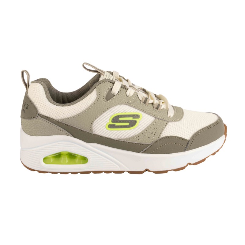Skechers Zapatillas Uno Retro Groove Verde Blanco Roto Olive Niño