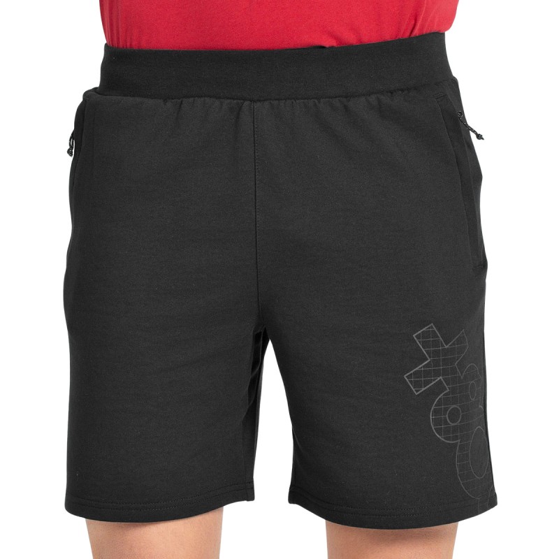 +8000 Pantalón Corto Chándal Asger 25V Negro Hombre