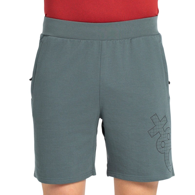 +8000 Pantalón Corto Chándal Asger 25V Verde Oscuro Hombre