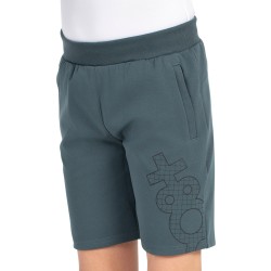 +8000 Pantalón Corto Chándal Agapi 25V Verde Oscuro Niño