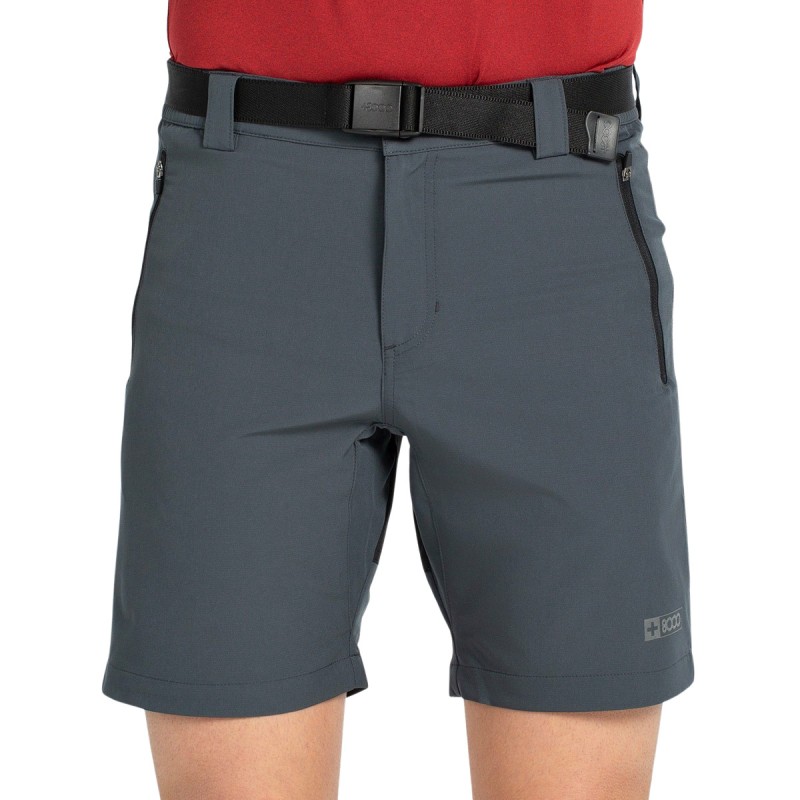 +8000 Pantalón Corto Dent 25V Gris Antracita Hombre