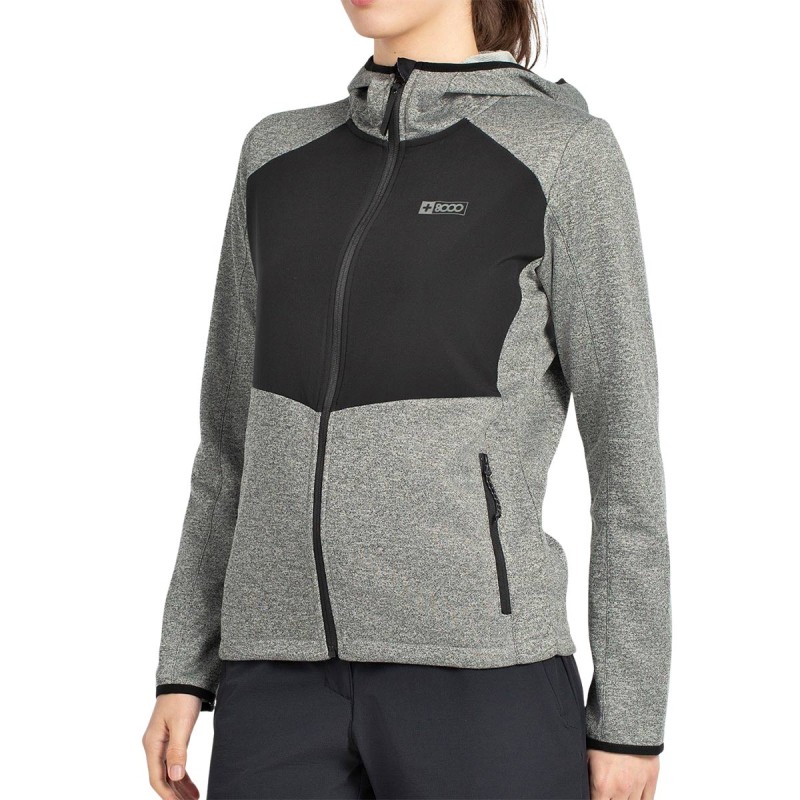 +8000 Sudadera Vifil 25V Gris Hueso Mujer