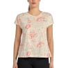 +8000 Camiseta Caonil 25V Flores Coral Mujer
