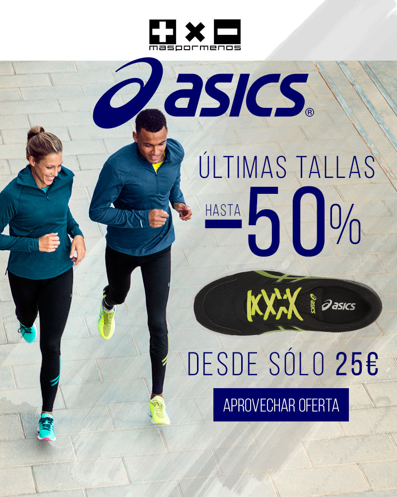 Asics al 50% de descuento en nuestra tienda online