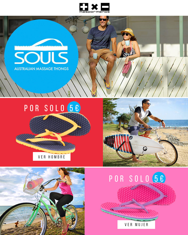 Chanclas Souls en oferta solo 5 euros