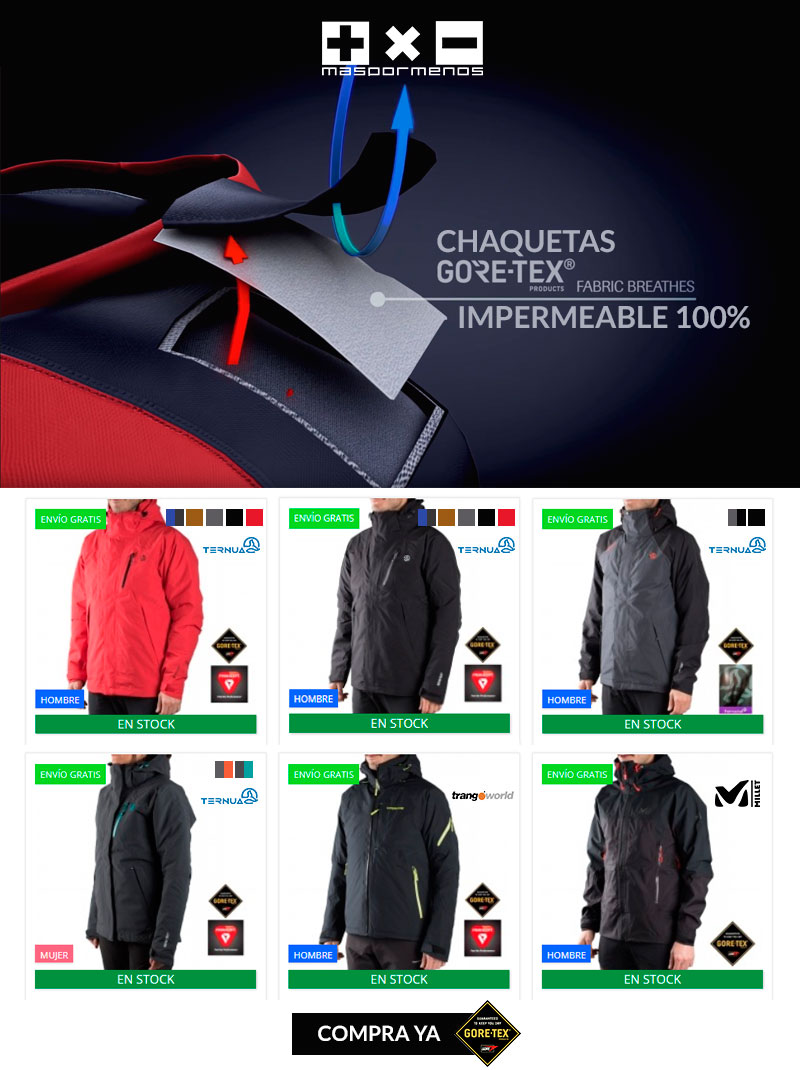 Chaquetas de montaña con gore-tex en oferta