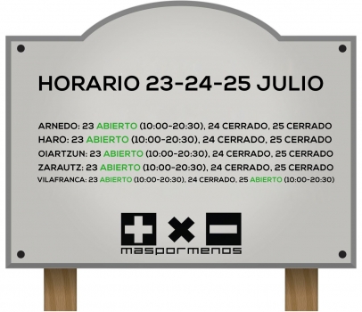 Horarios 23-24-25 Julio