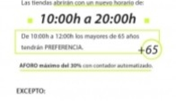 Reapertura parcial tiendas físicas