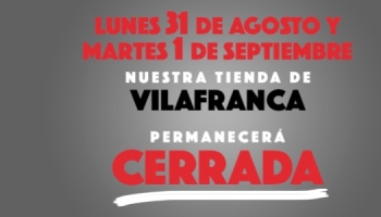 Cerrado por festividad en Vilafranca